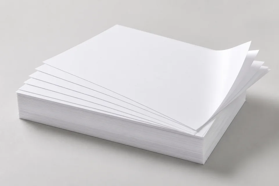 Smooth coated art paper sheets for packaging