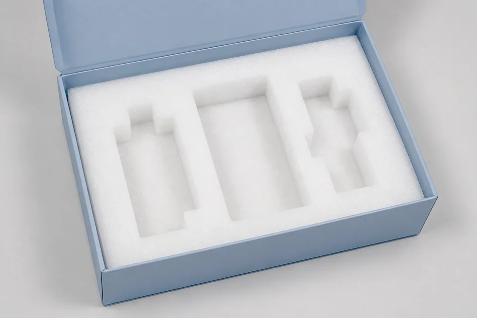 EPE foam insert with product cavities
