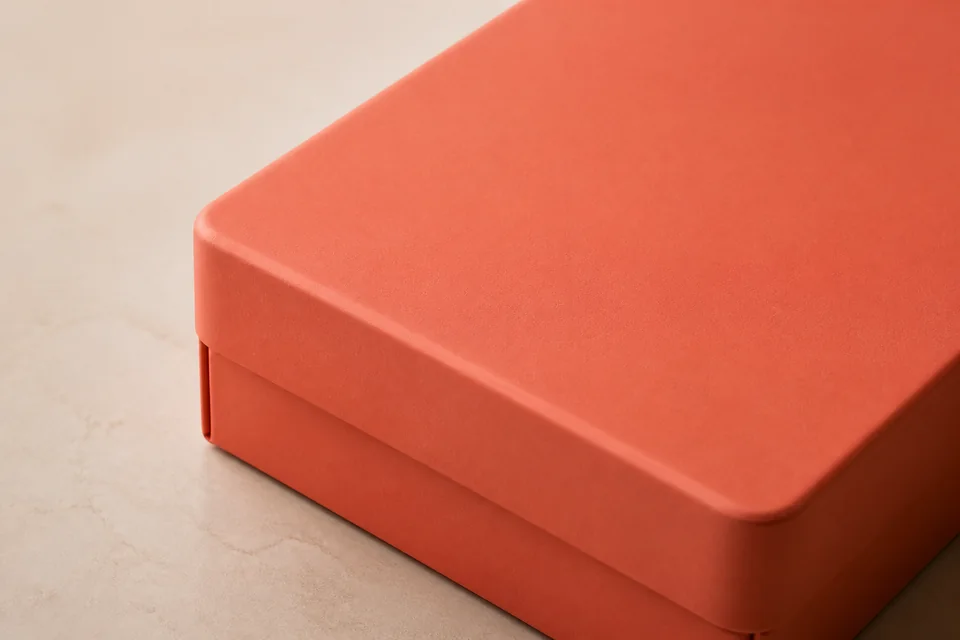 Soft-touch coated packaging paper sample