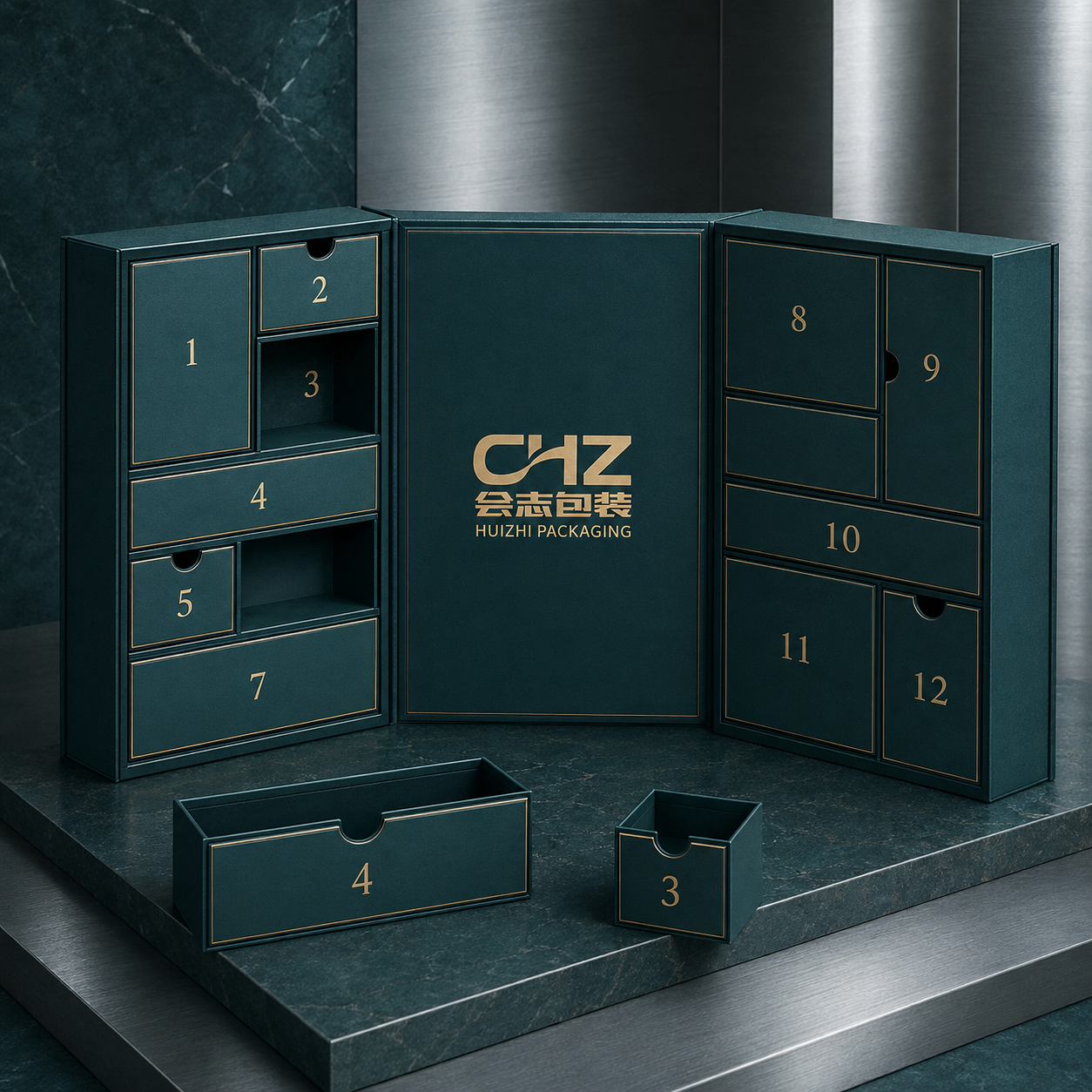 Huizhi Packaging Advent Calendar Box packaging concept 12