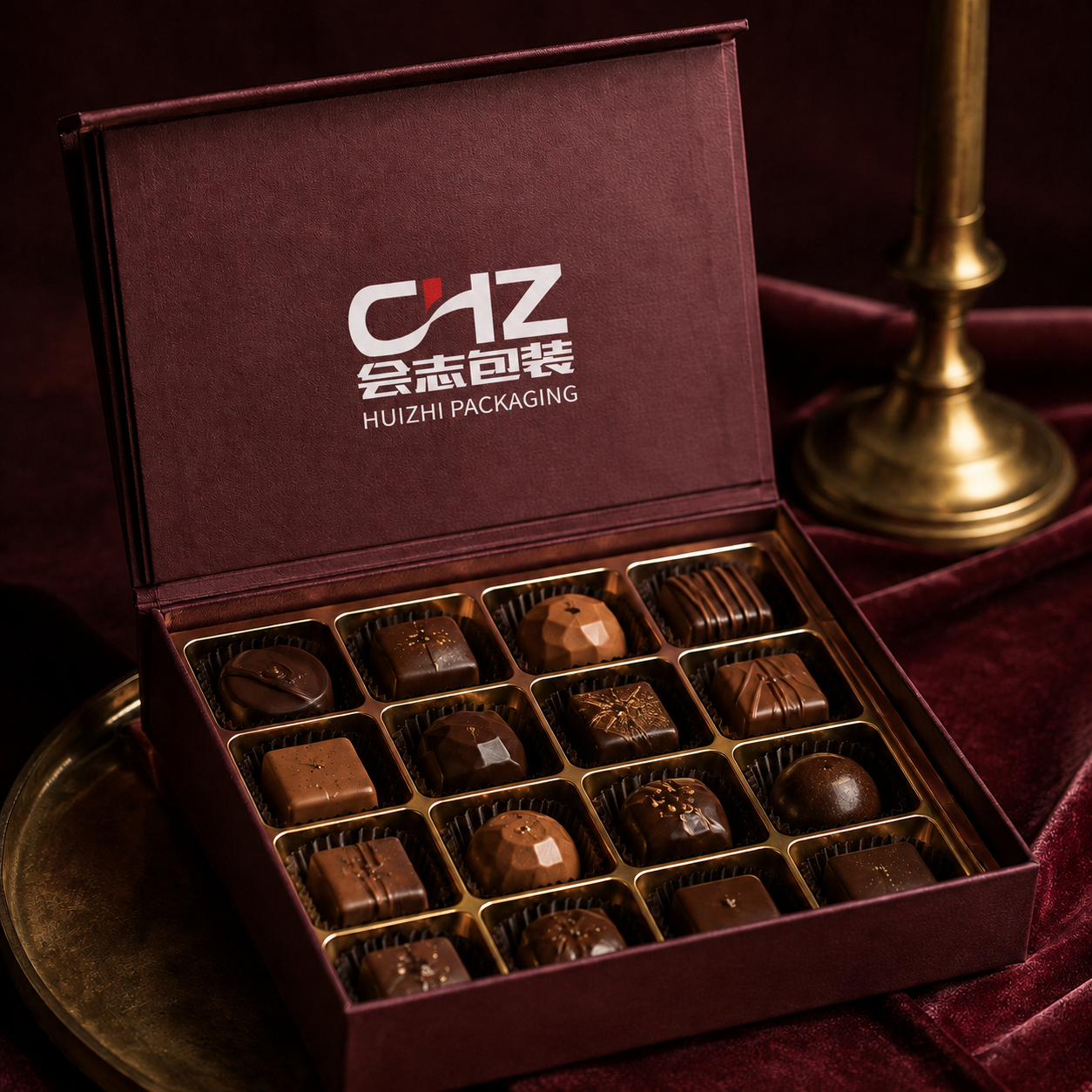 Burgundy Chocolate Gift Box