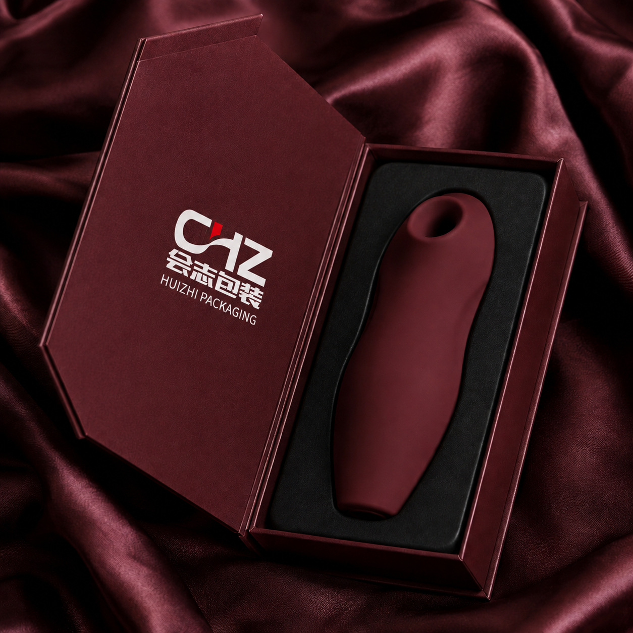 Burgundy Book-Style Box