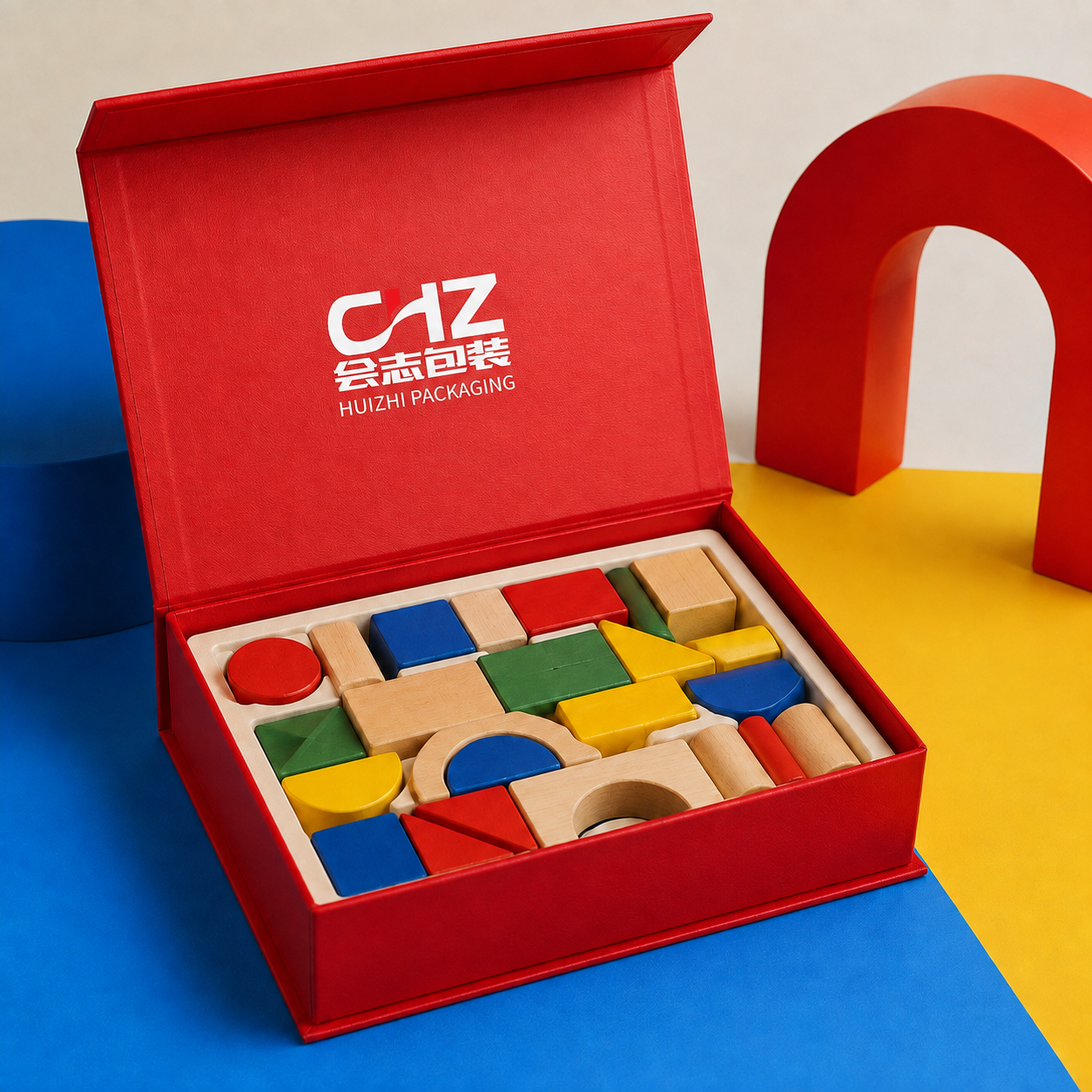 Red Building Block Gift Box