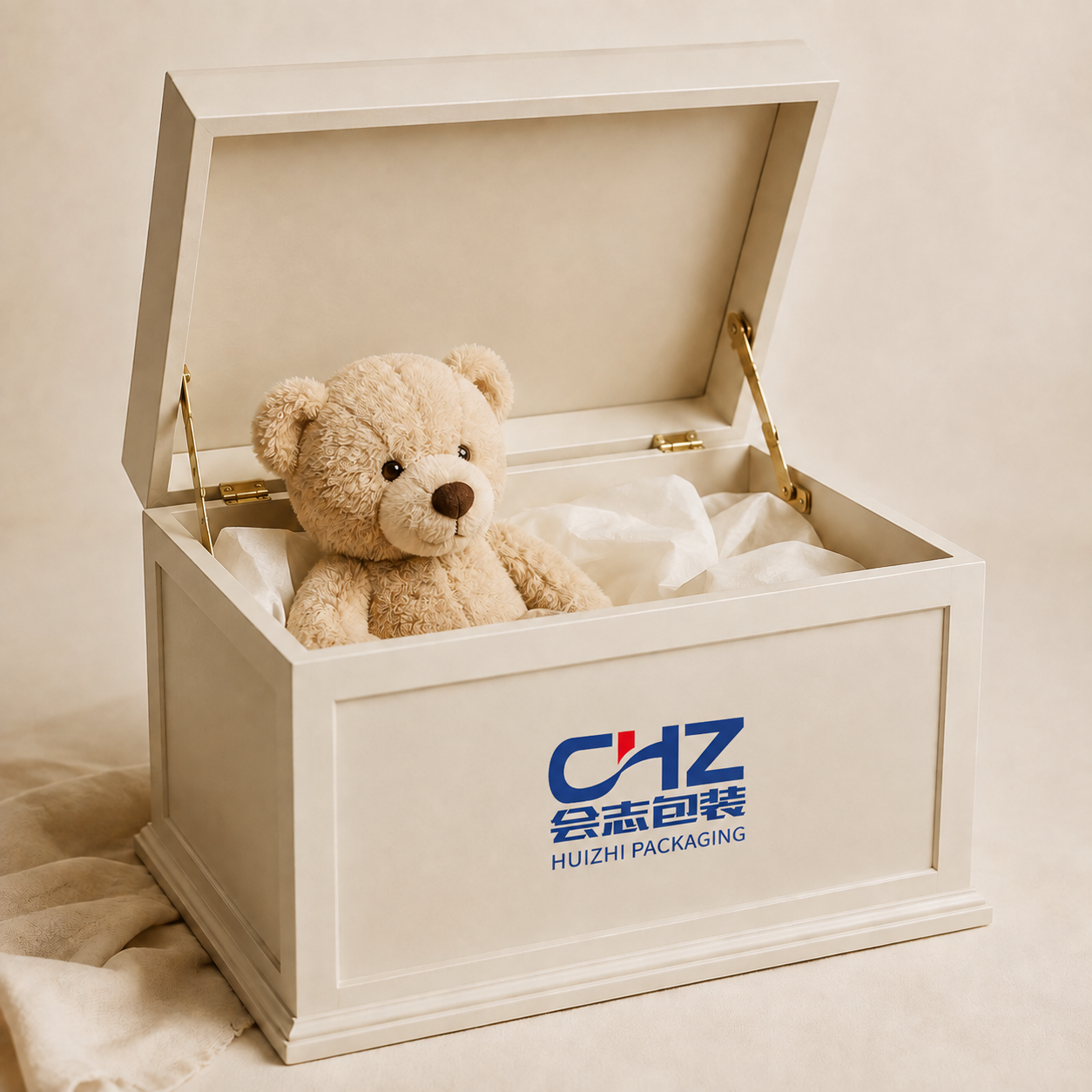 Ivory Plush Toy Case
