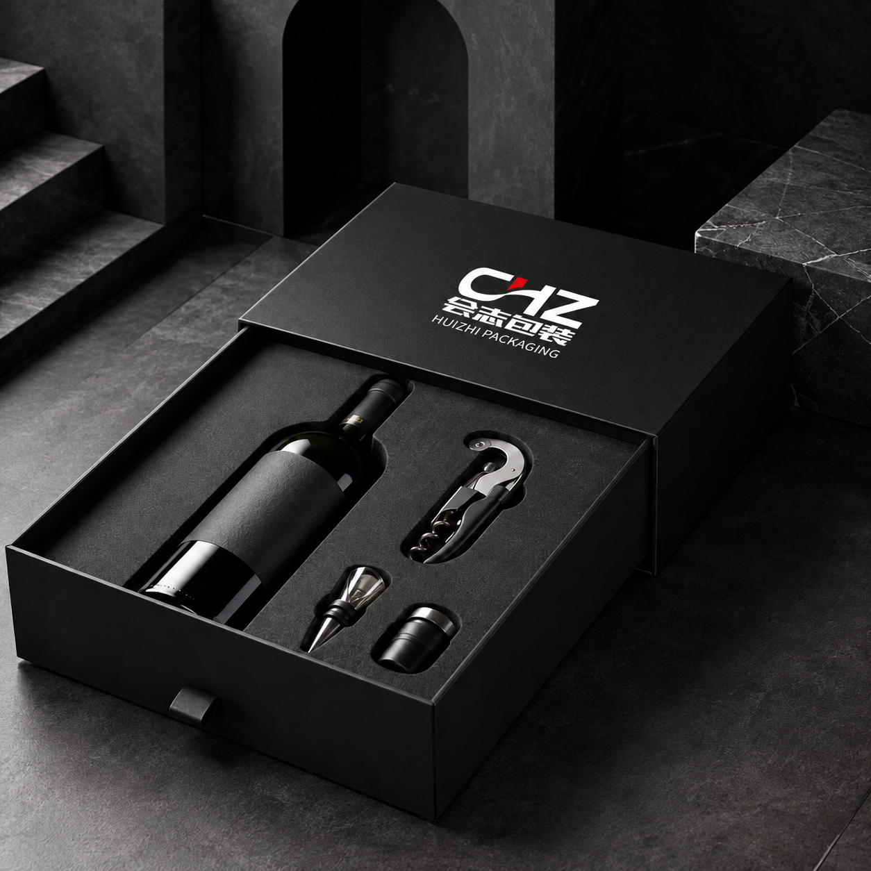 Custom wine gift box concept 04